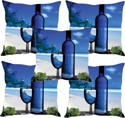 

Sleep Nature's Printed Cushions Cover(Pack of 5, 40.63 cm*40.63 cm, Multicolor)