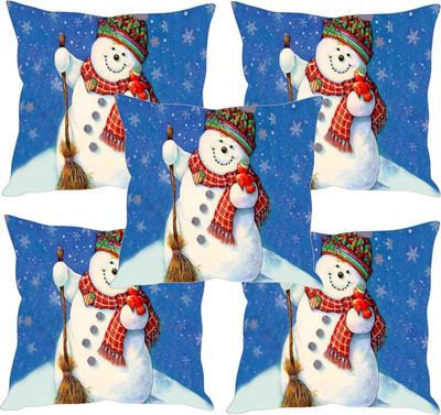 

Sleep Nature's Printed Cushions Cover(Pack of 5, 30.63 cm*30.63 cm, Multicolor)