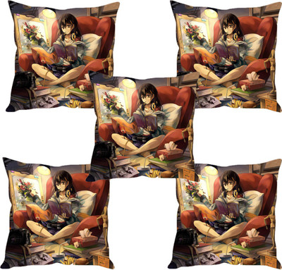 

Sleep Nature's Abstract Cushions Cover(Pack of 5, 30.63 cm*30.63 cm, Multicolor)