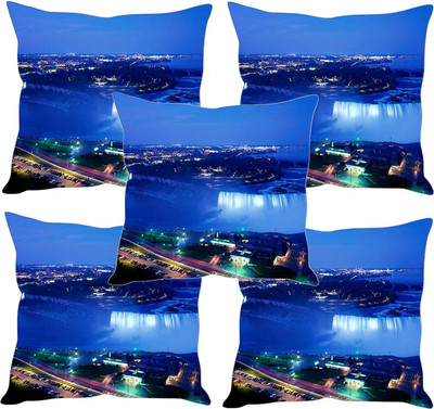 

Sleep Nature's Printed Cushions Cover(Pack of 5, 30.63 cm*30.63 cm, Multicolor)