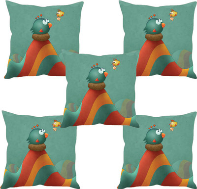 

Sleep Nature's Abstract Cushions Cover(Pack of 5, 30.63 cm*30.63 cm, Multicolor)
