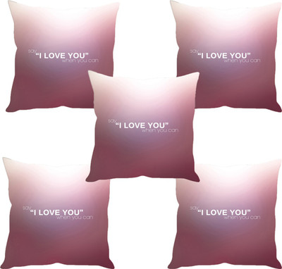 

Sleep Nature's Abstract Cushions Cover(Pack of 5, 40.63 cm*40.63 cm, Multicolor)