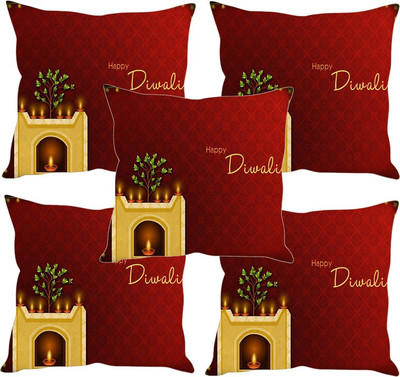 

Sleep Nature's Printed Cushions Cover(Pack of 5, 40.63 cm*40.63 cm, Multicolor)