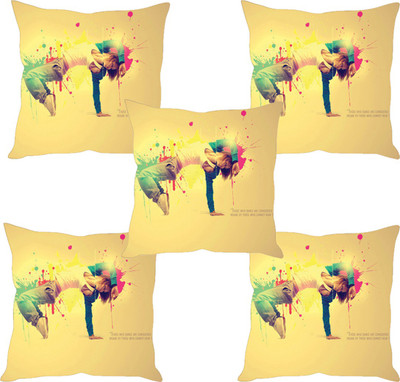 

Sleep Nature's Abstract Cushions Cover(Pack of 5, 40.63 cm*40.63 cm, Multicolor)