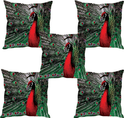 

Sleep Nature's Abstract Cushions Cover(Pack of 5, 40.63 cm*40.63 cm, Multicolor)