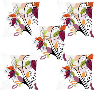 

Sleep Nature's Abstract Cushions Cover(Pack of 5, 30.63 cm*30.63 cm, Multicolor)