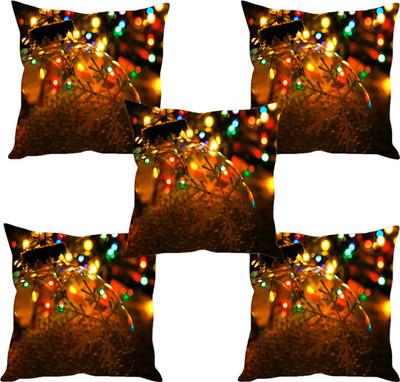 

Sleep Nature's Abstract Cushions Cover(Pack of 5, 40.63 cm*40.63 cm, Multicolor)