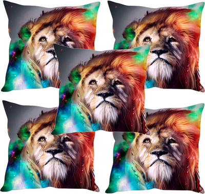 

Sleep Nature's Printed Cushions Cover(Pack of 5, 30.63 cm*30.63 cm, Multicolor)