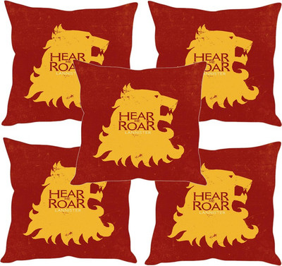 

Sleep Nature's Printed Cushions Cover(Pack of 5, 30.63 cm*30.63 cm, Multicolor)