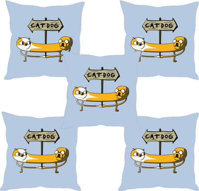 

Sleep Nature's Abstract Cushions Cover(Pack of 5, 30.63 cm*30.63 cm, Multicolor)