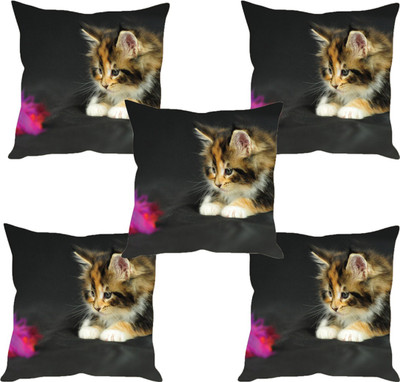 

Sleep Nature's Abstract Cushions Cover(Pack of 5, 30.63 cm*30.63 cm, Multicolor)