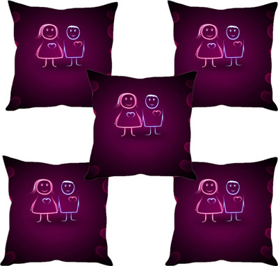 

Sleep Nature's Abstract Cushions Cover(Pack of 5, 30.63 cm*30.63 cm, Multicolor)