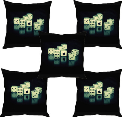 

Sleep Nature's Abstract Cushions Cover(Pack of 5, 30.63 cm*30.63 cm, Multicolor)