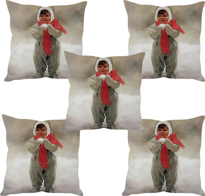 

Sleep Nature's Abstract Cushions Cover(Pack of 5, 30.63 cm*30.63 cm, Multicolor)