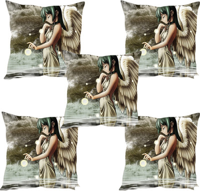 

Sleep Nature's Abstract Cushions Cover(Pack of 5, 30.63 cm*30.63 cm, Multicolor)