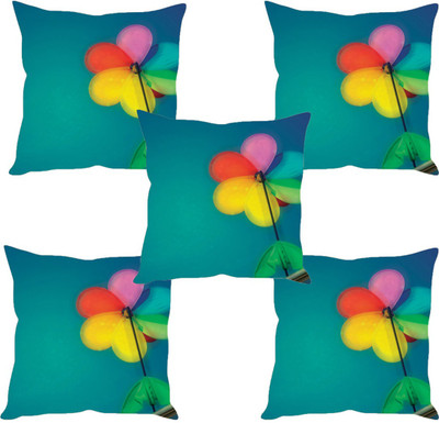 

Sleep Nature's Abstract Cushions Cover(Pack of 5, 30.63 cm*30.63 cm, Multicolor)