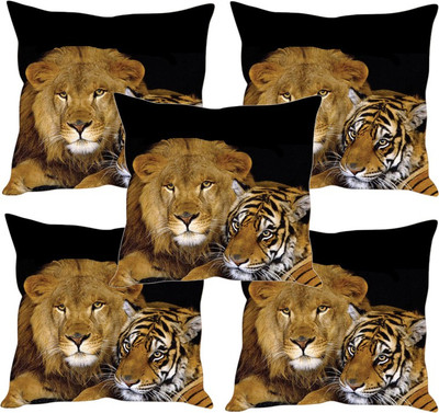 

Sleep Nature's Printed Cushions Cover(Pack of 5, 30.63 cm*30.63 cm, Multicolor)