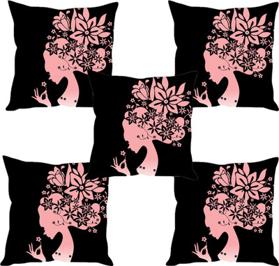 

Sleep Nature's Abstract Cushions Cover(Pack of 5, 40.63 cm*40.63 cm, Multicolor)
