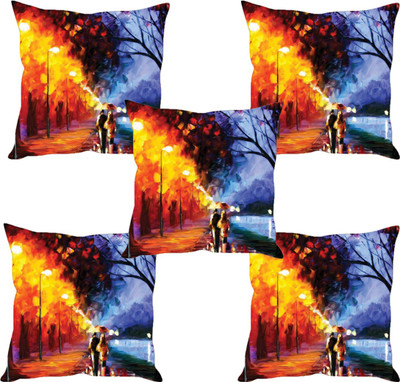 

Sleep Nature's Abstract Cushions Cover(Pack of 5, 40.63 cm*40.63 cm, Multicolor)
