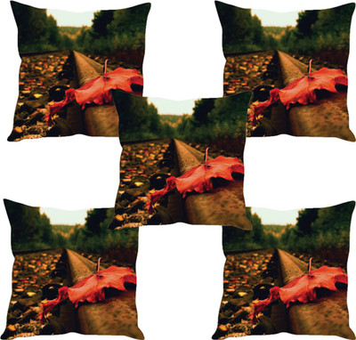 

Sleep Nature's Abstract Cushions Cover(Pack of 5, 30.63 cm*30.63 cm, Multicolor)