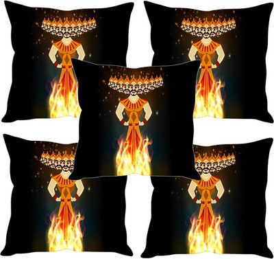 

Sleep Nature's Printed Cushions Cover(Pack of 5, 30.63 cm*30.63 cm, Multicolor)