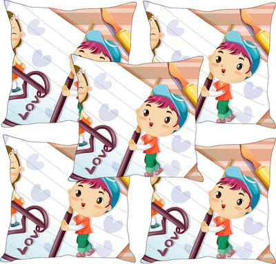 

Sleep Nature's Printed Cushions Cover(Pack of 5, 40.63 cm*40.63 cm, Multicolor)