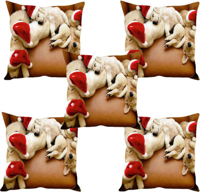 

Sleep Nature's Abstract Cushions Cover(Pack of 5, 40.63 cm*40.63 cm, Multicolor)