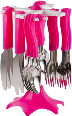 

Magikware Swastik Cutlery Set 24 Pcs Disposable Plastic, Steel Cutlery Set(Pack of 1)