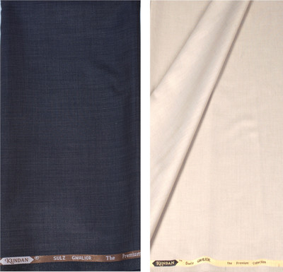 KUNDAN SULZ GWALIOR Polycotton Self Design Trouser Fabric