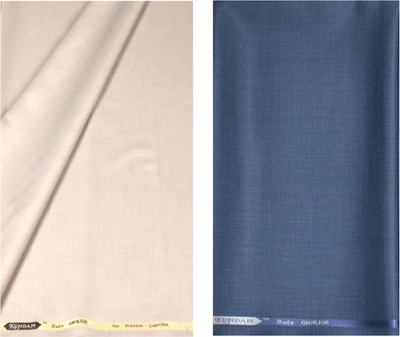 KUNDAN SULZ GWALIOR Polycotton Self Design Trouser Fabric