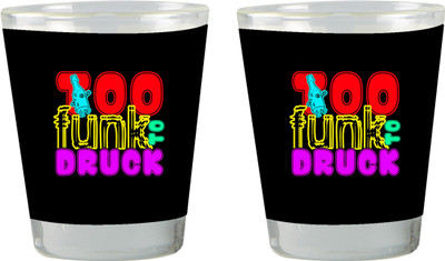 

The Crazy Me 100 Funk to Druck Glass Set(Plastic, 50 ml, Multicolor, Pack of 2)