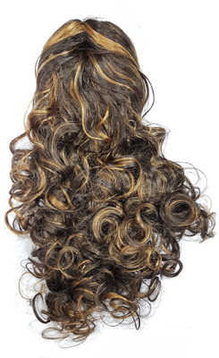 

Kabello Fashion Curly Ponytail Golden Highlighting Hair Extension