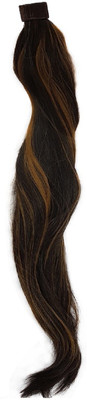 

Kabello Wrap Around Synthetic Pony Tail Natural Black Gold Highlight Color Hair Extension