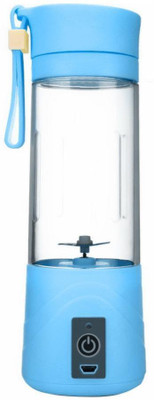 

VibeX ™ Multifunction Fruit Mixing Machine/380ML Mini Juice Blender Smoothie Maker Blender Drink Bottle And Mixer 380 ml Shaker(Pack of 1, Blue)