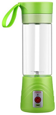 

VibeX ® Mini Electric Juicer Portable USB Rechargeable Juice Blender and Mixer with 380ML, 3800mAh, for Home, Office and Outdoors 380 ml Shaker(Pack of 1, Green)
