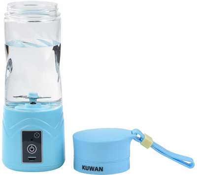 

VibeX ™ Electri Portable USB Rechargeable MINI Fruit Smoothie Juice Blender 380ml Electric Juice Cup 380 ml Shaker(Pack of 1, Blue)