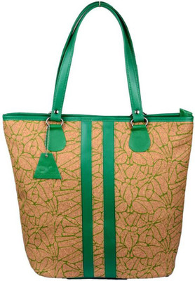 

Uni Carress Hand-held Bag(Green, Beige), Beige;green