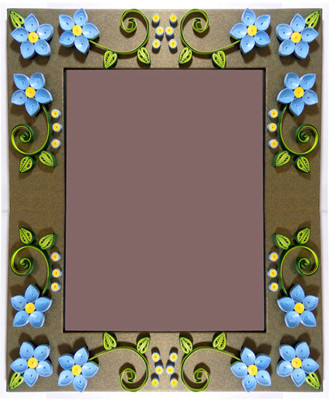 

TiaCrafts Paper Crafts Photo Frame(Gold, 1 Photos)