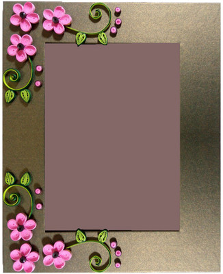 

TiaCrafts Paper Crafts Photo Frame(Gold, 1 Photos)