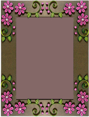 

TiaCrafts Paper Crafts Photo Frame(Gold, 1 Photos)