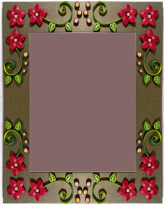

TiaCrafts Paper Crafts Photo Frame(Gold, 1 Photos)