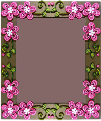 

TiaCrafts Paper Crafts Photo Frame(Gold, 1 Photos)