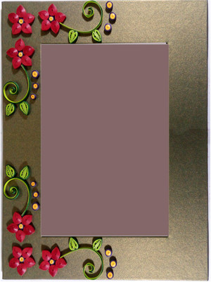 

TiaCrafts Paper Crafts Photo Frame(Gold, 1 Photos)