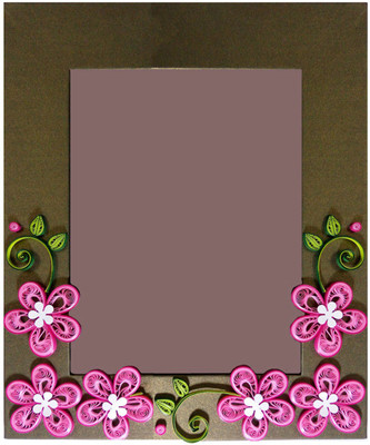 TiaCrafts Paper Crafts Photo Frame(Gold, 1 Photos)