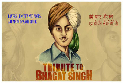 

Bhagat Singh Poster - Motivational Quotes and Inspirational Quotes Poster in Hindi and English Paper Print(12 inch X 18 inch, Rolled)