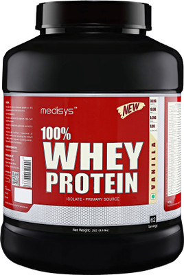 

Medisys 100% Whey Protein(2 kg, Vanilla)
