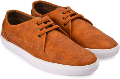 

Arthur Men's Tan PU Leather Sneakers For Men(Tan