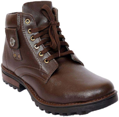 

HEERA SOHAN brown boot shoes Outdoors For Men(Brown
