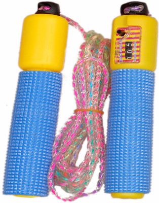 

ILARTE Freestyle Adjustable Counter Skipping Rope Freestyle Skipping Rope(Blue, Length: 259 cm), Blue;green;yellow