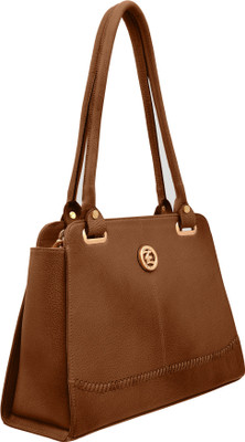 

JFL-Jewellery For Less Women Formal Brown Leatherette Shoulder Bag